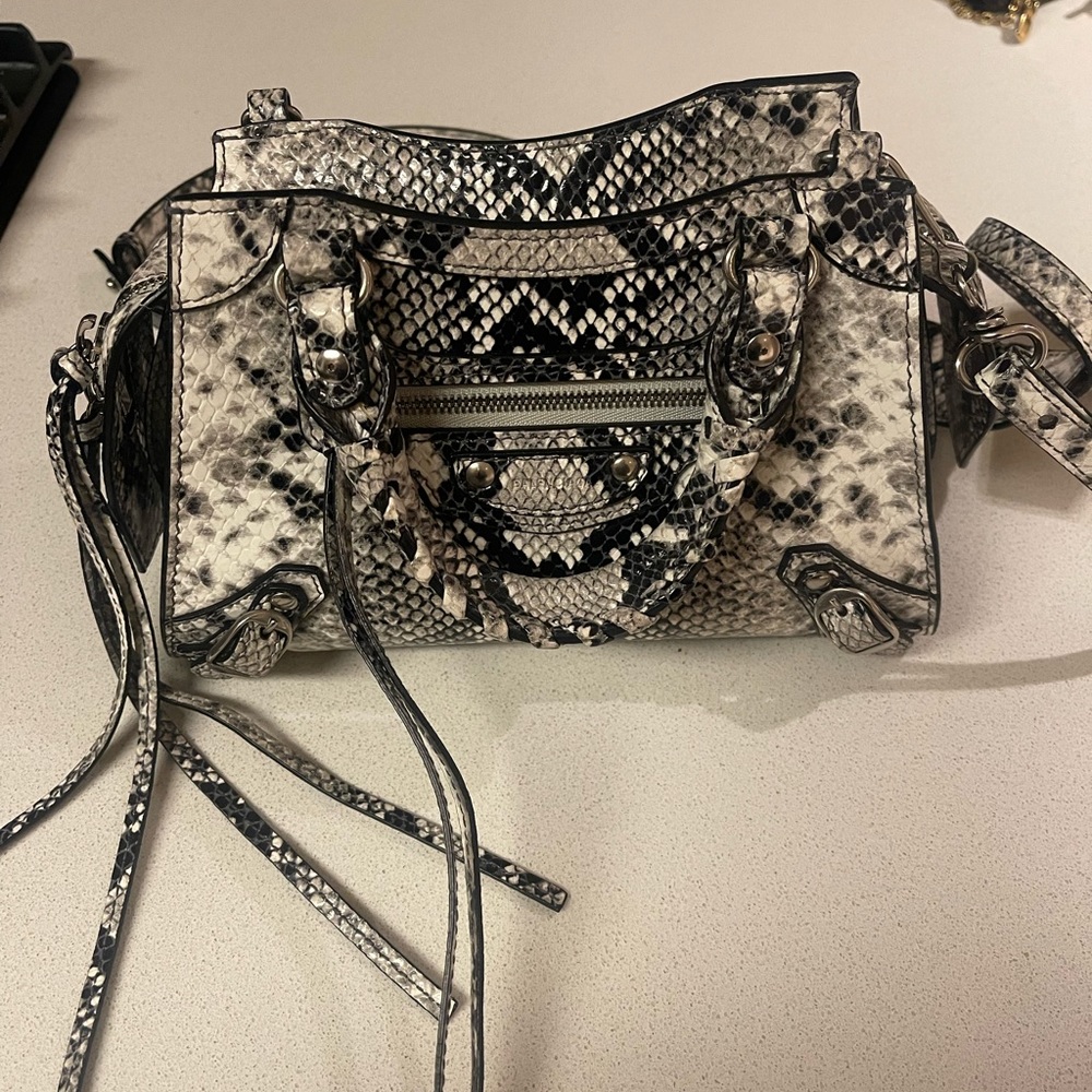 Balenciaga Neo Classic City Mini Python